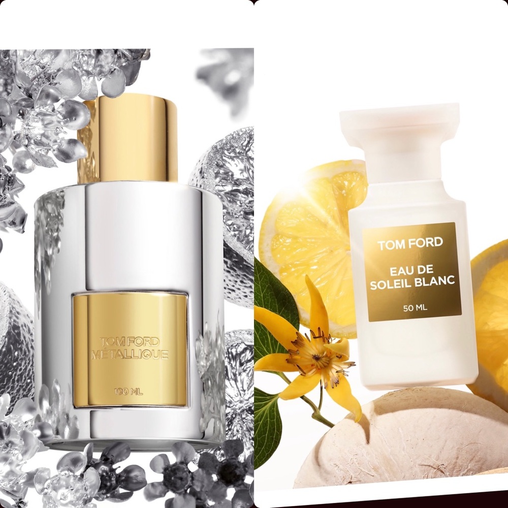Tom Ford Metallique 3.4 oz & Tom Ford Eau De Soleil Blanc 1.7 oz . Both BNIB